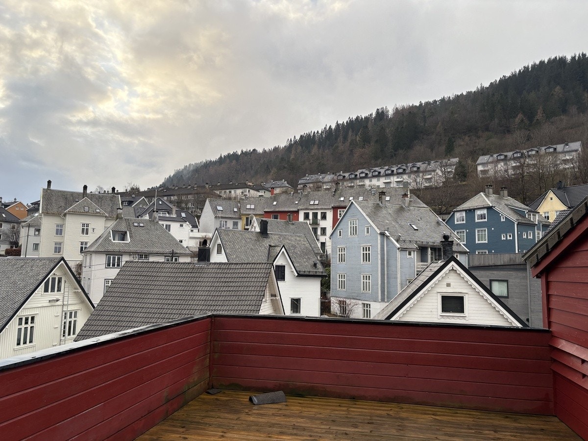 Utsikt fra takterrasse Galleribilde