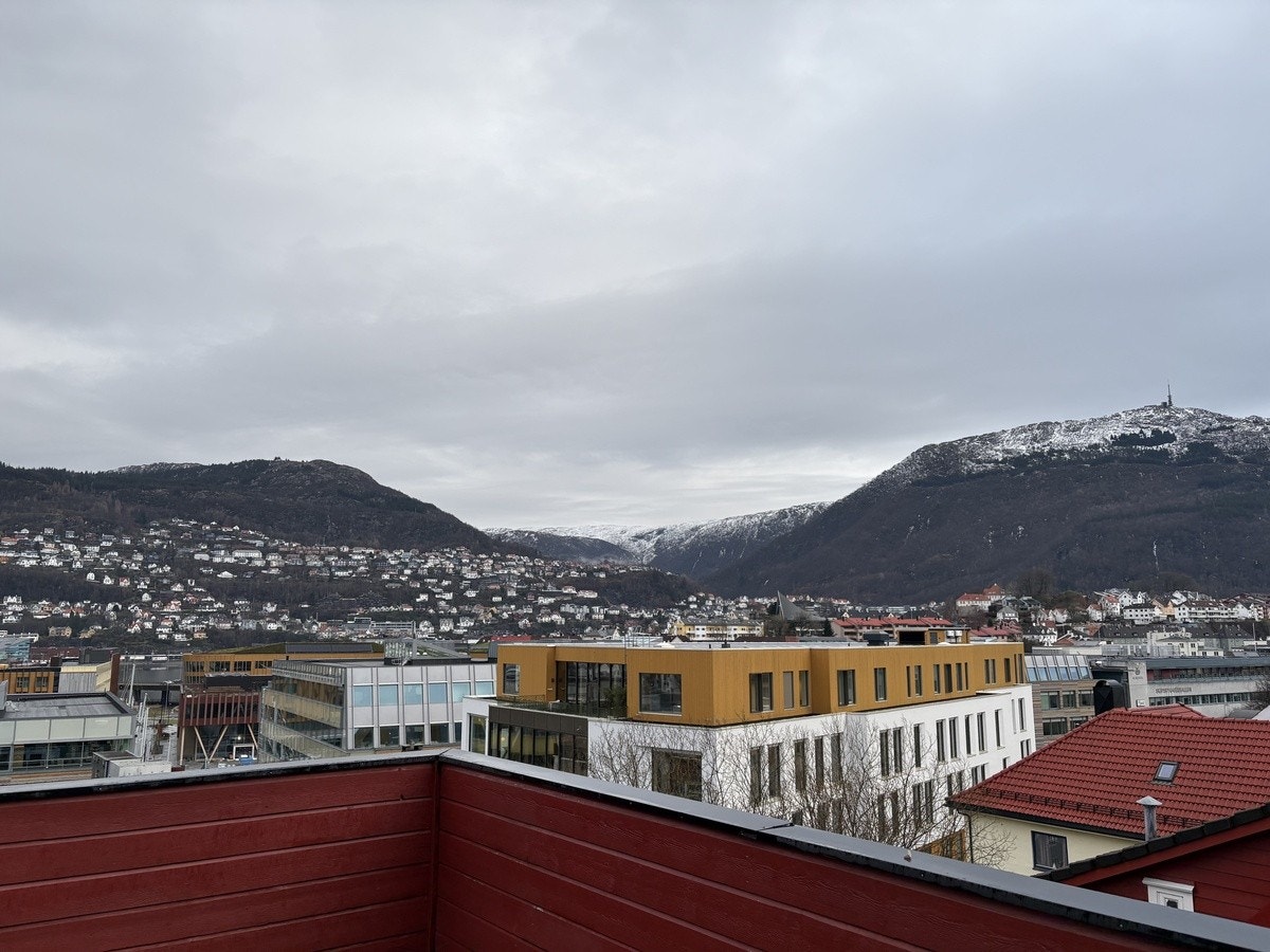Utsikt fra takterrasse Galleribilde