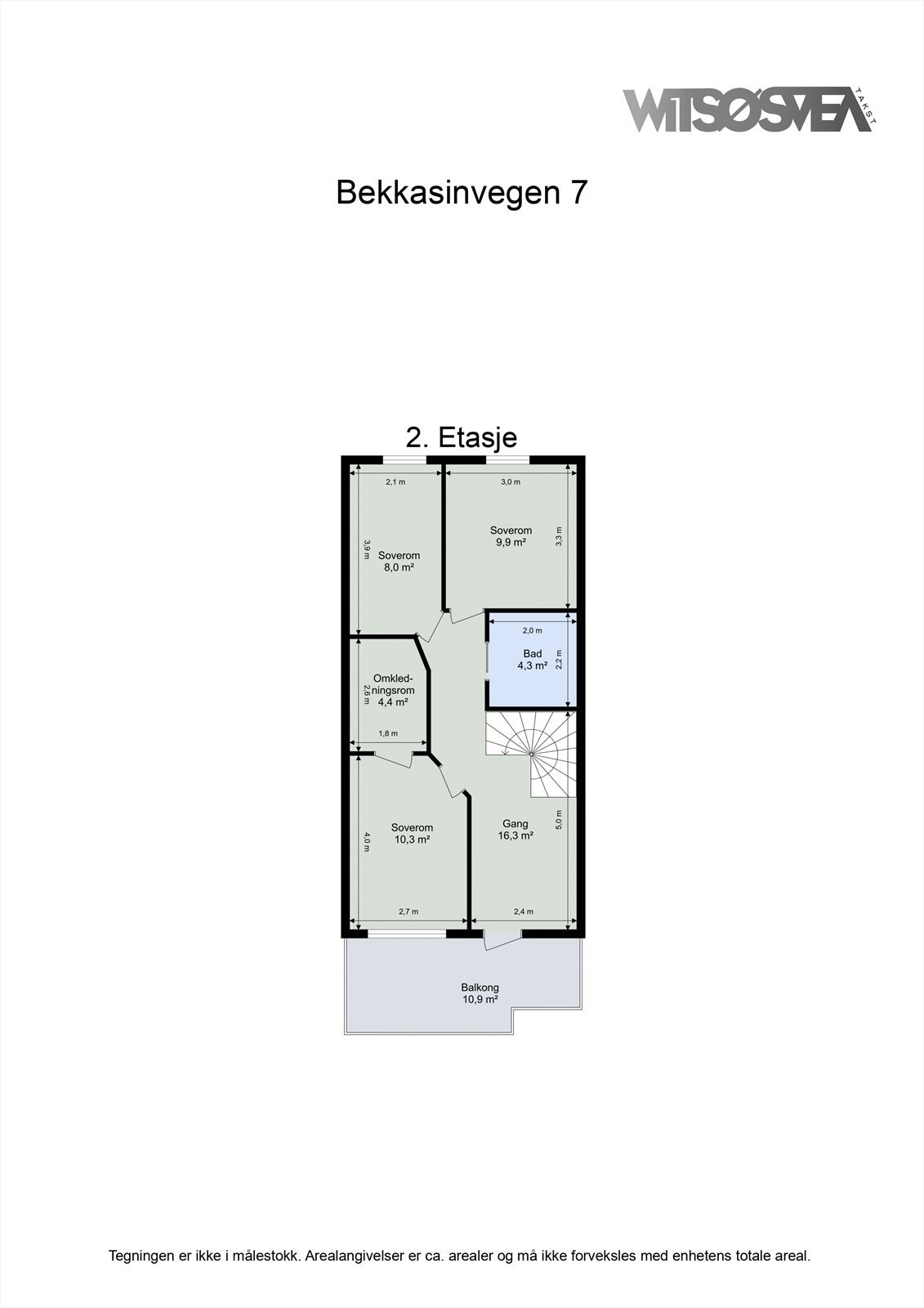 Planskisse 2.etasje Galleribilde