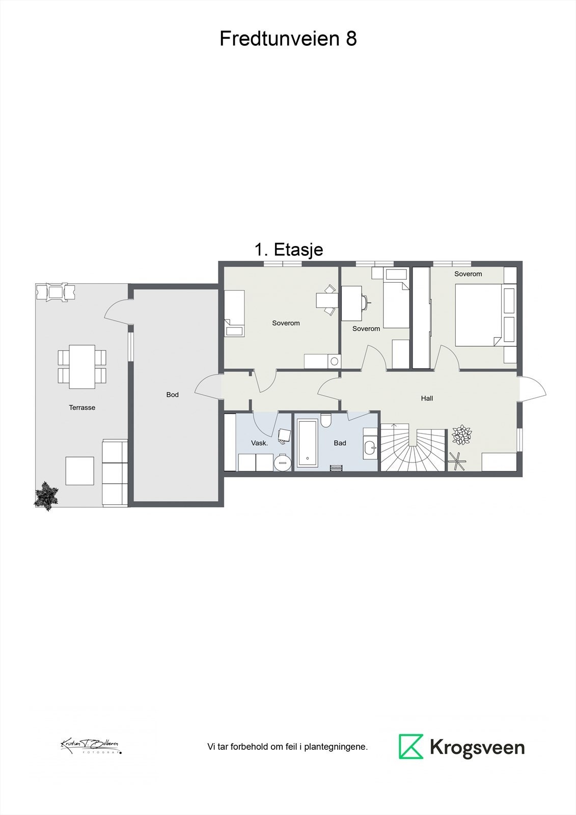 Planskisse 1. etasje. Galleribilde