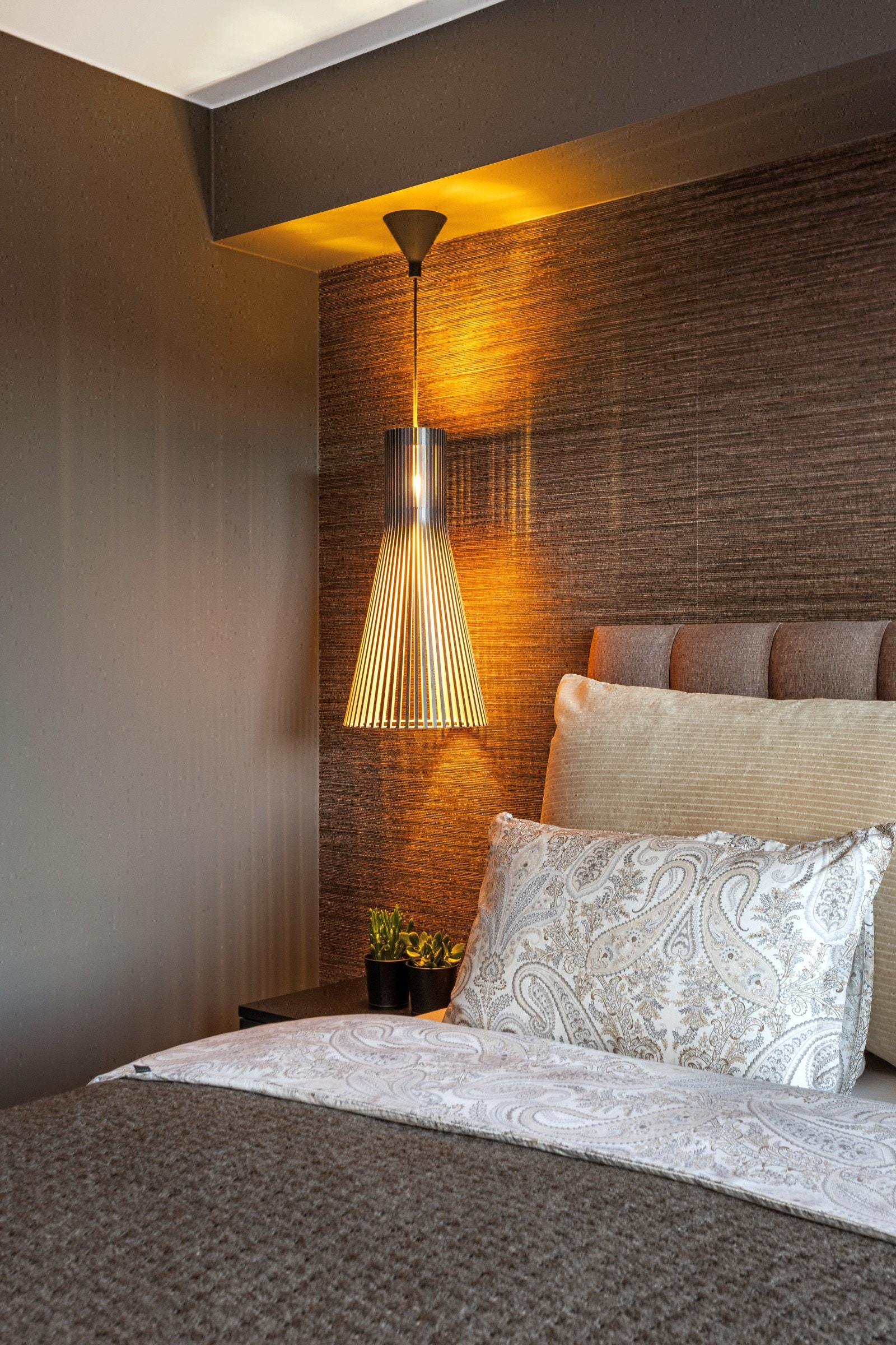 Detaljfoto masterbedroom Galleribilde