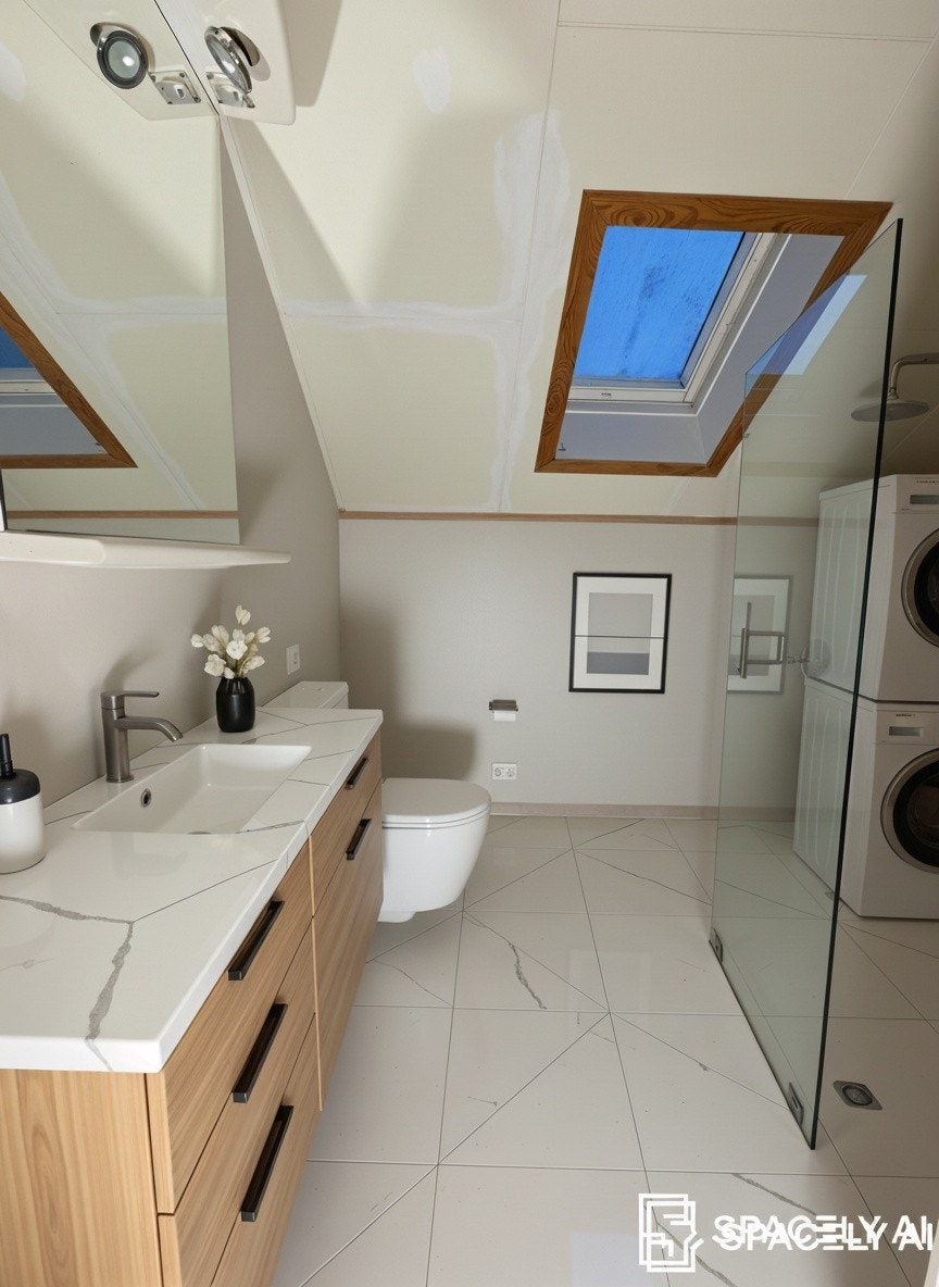 Skisse av bad (AI-generert) Galleribilde