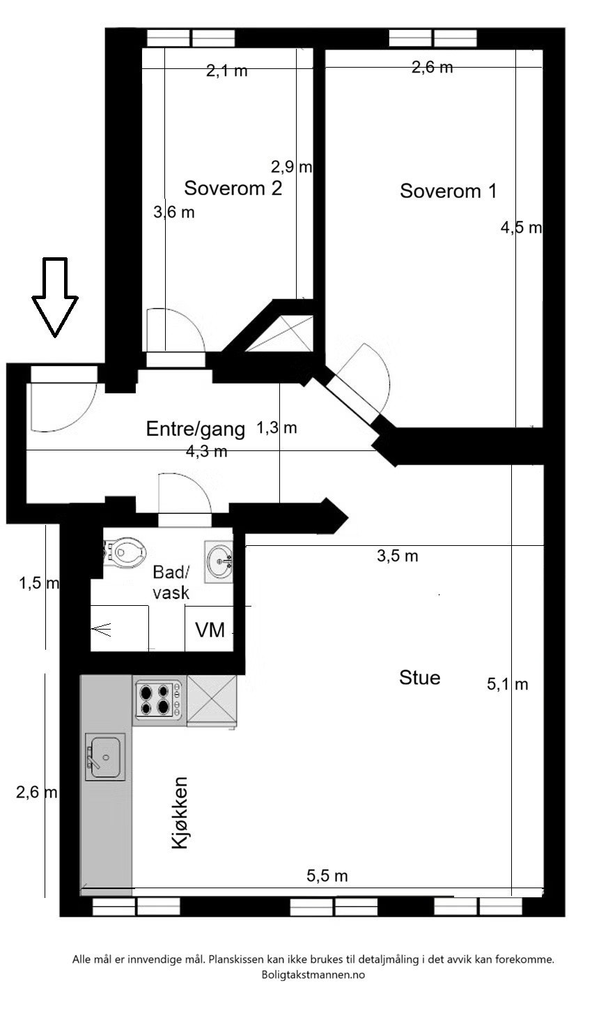 Plantegning til orientering. Galleribilde
