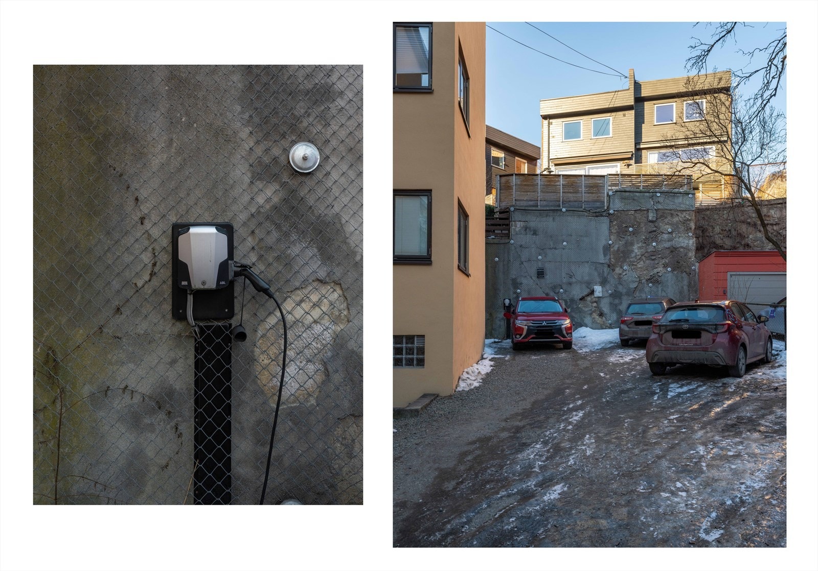 Sameiet har 5 parkeringsplasser med lader som leies ut. Selger leier en av disse plassene og det er pt. ingen på venteliste. Galleribilde