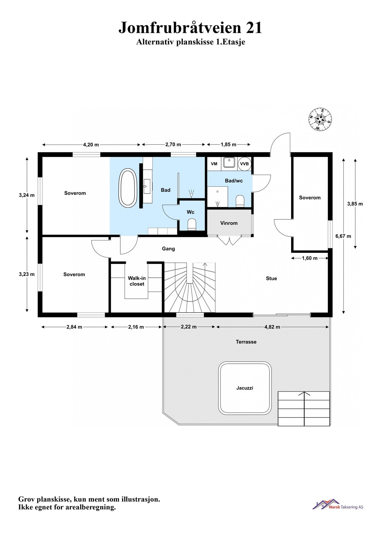 Alternativ planskisse 1. etasje Galleribilde