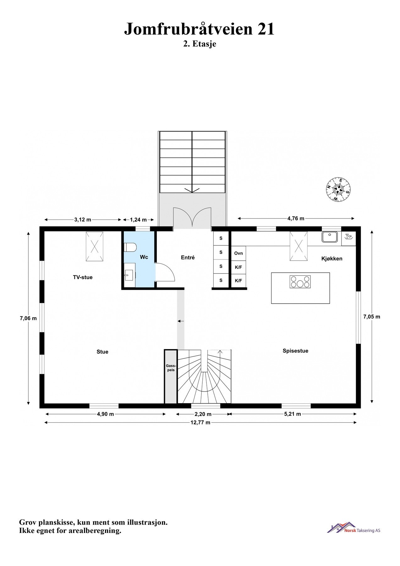 Planskisse 2. etasje Galleribilde