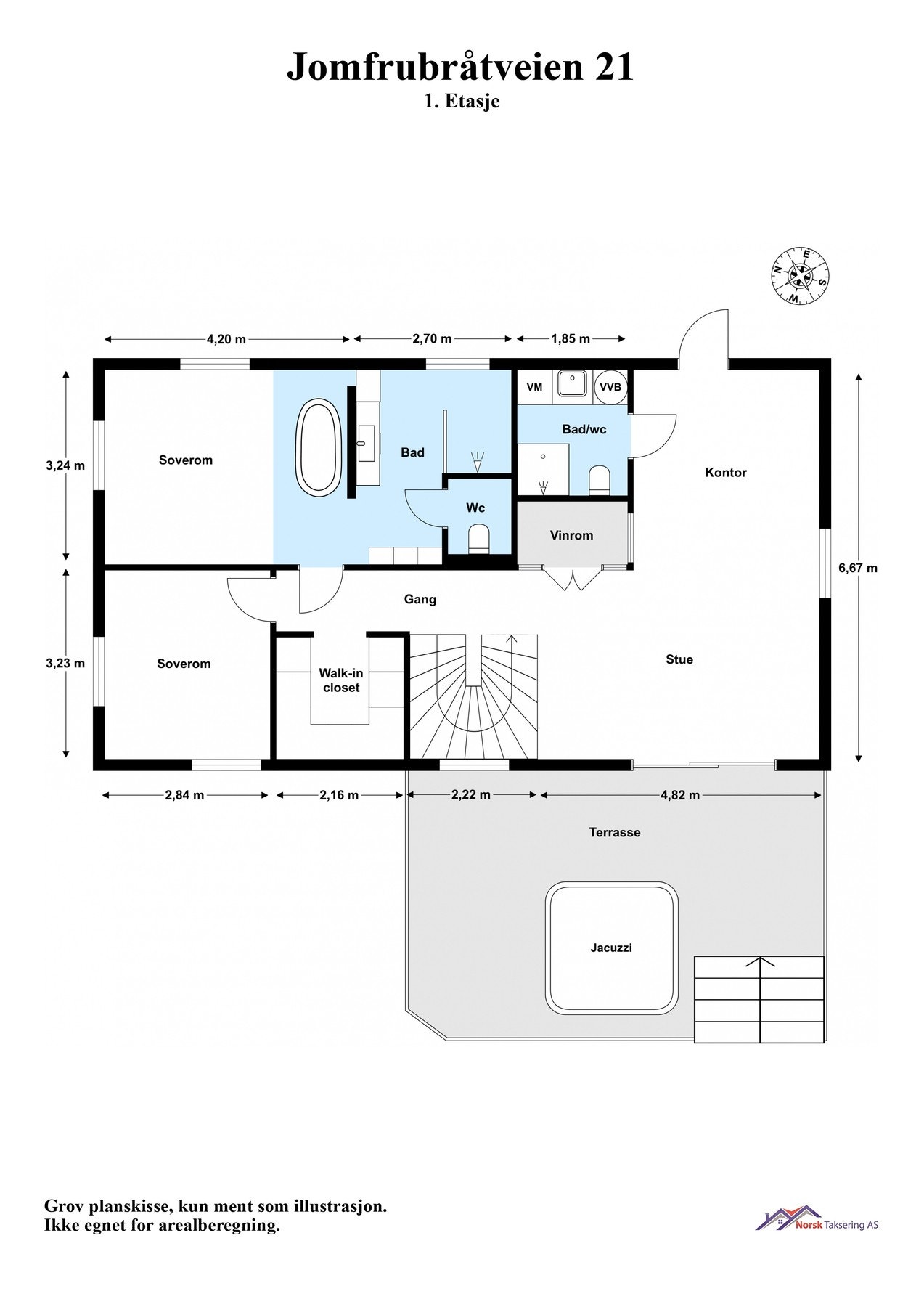 Planskisse 1. etasje Galleribilde