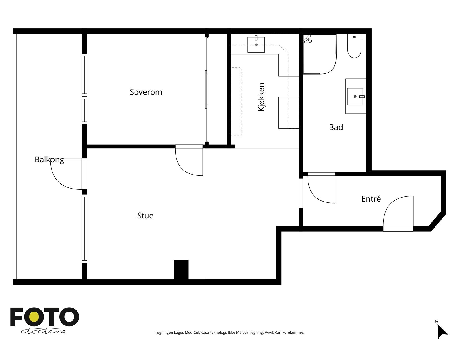 Veiledende plantegning - Ikke målbar Galleribilde