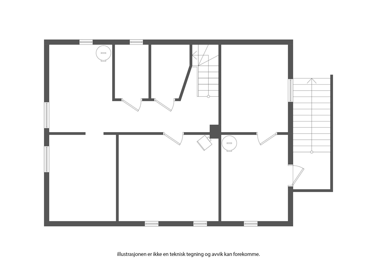 Plantegning kjeller Galleribilde