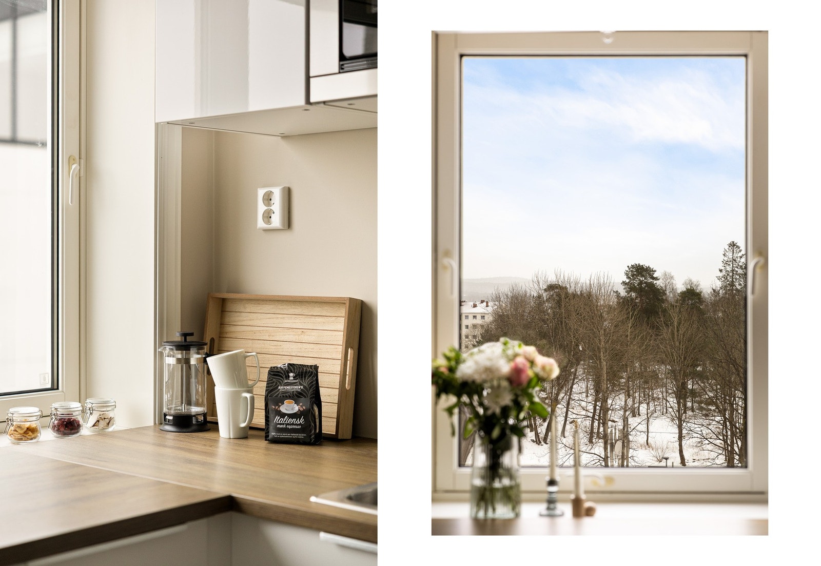 Det er flott utsikt fra leiligheten. Galleribilde