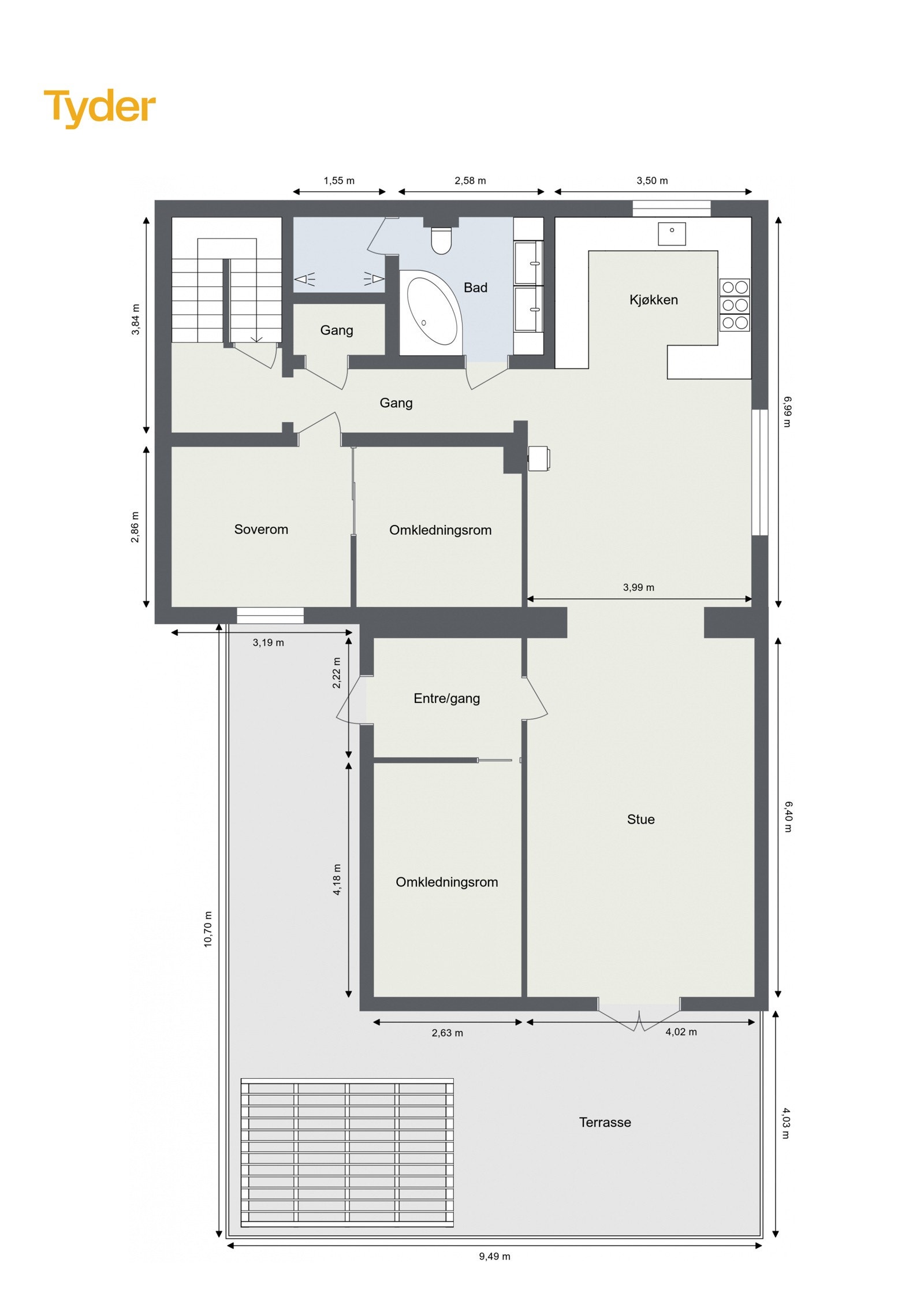 Plantegning 1.etasje. Galleribilde