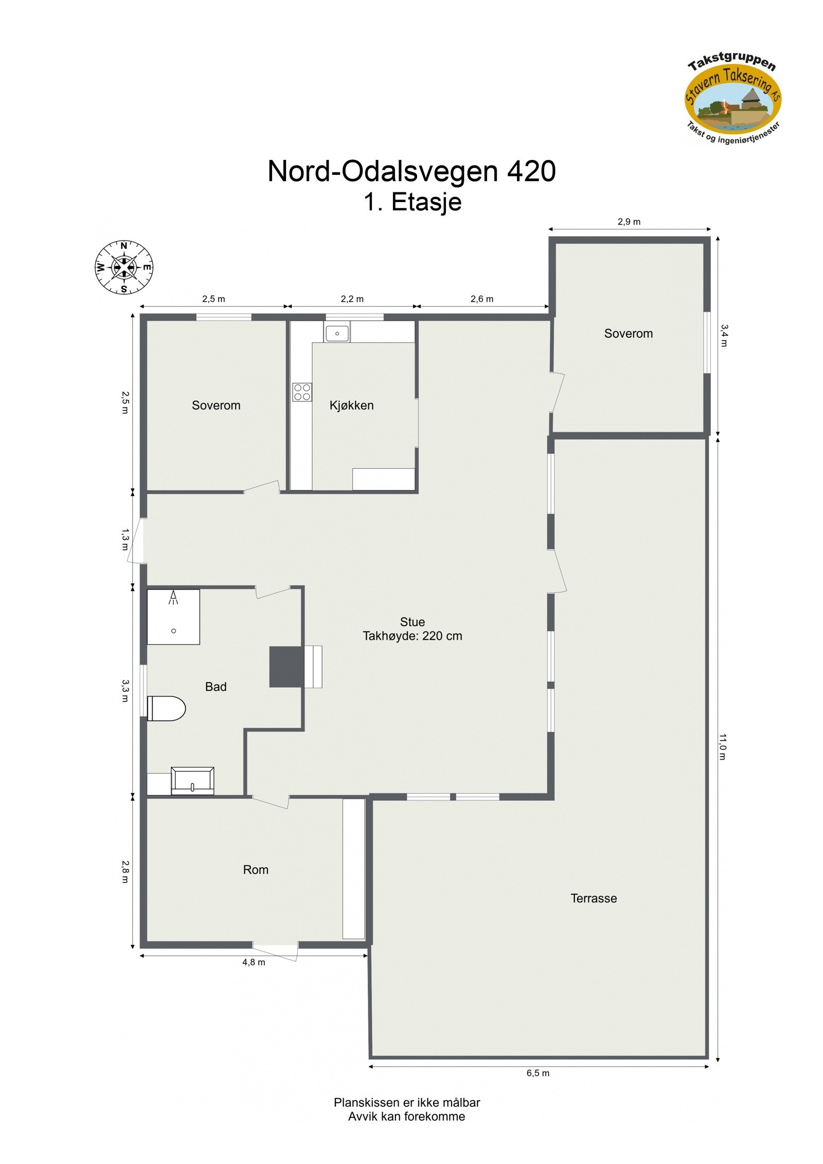 Plantegning 1. Etasje. Galleribilde