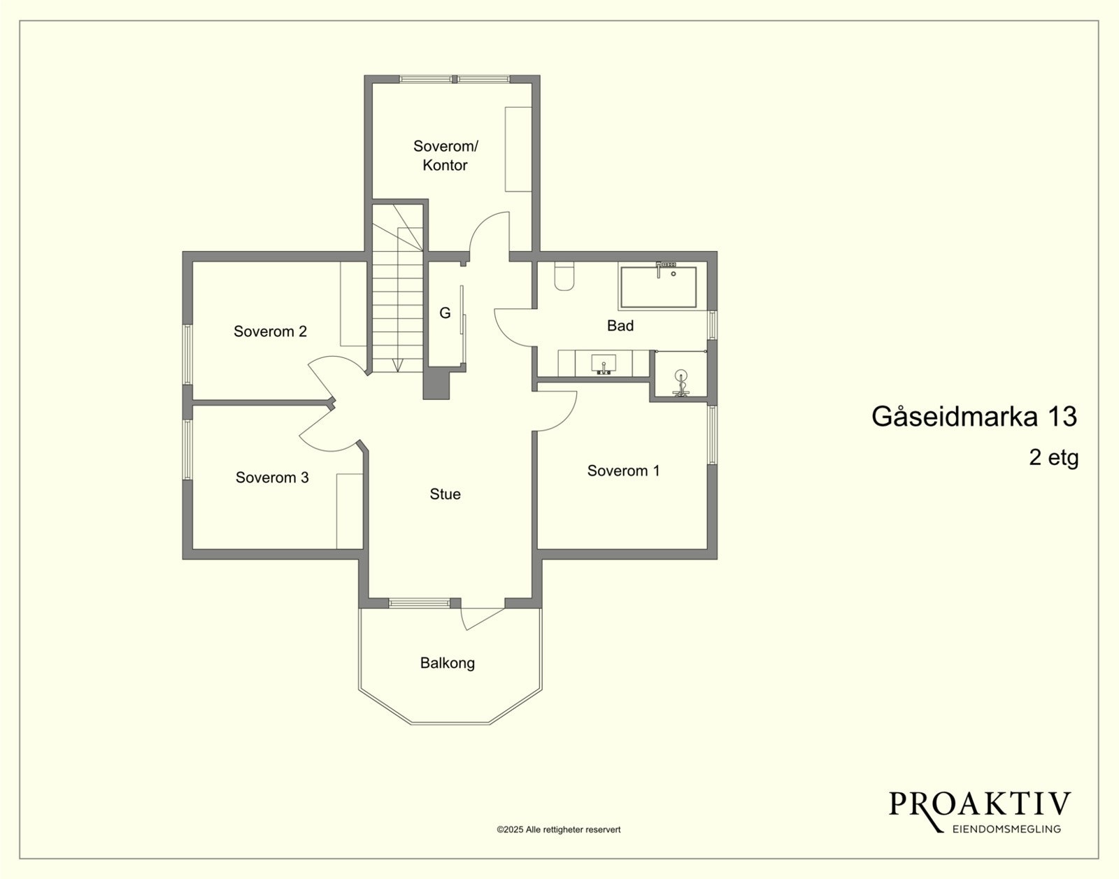 Og her er loftsetasjen. Galleribilde