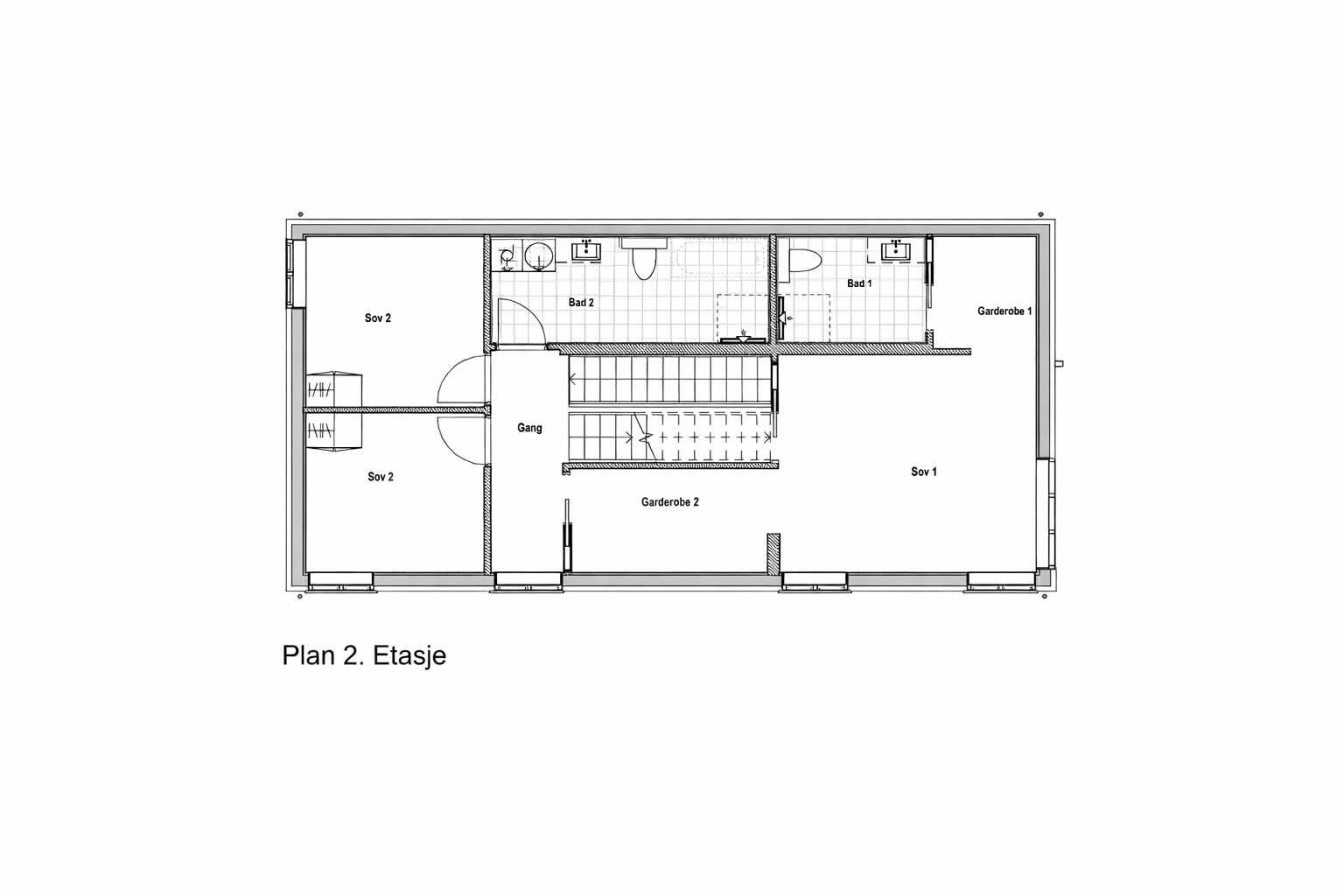 Plantegning 2. etasje Galleribilde