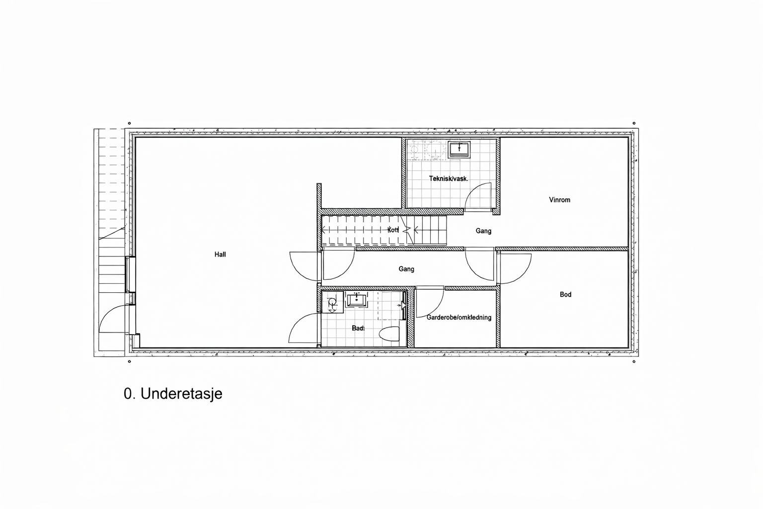 Plantegning kjeller Galleribilde