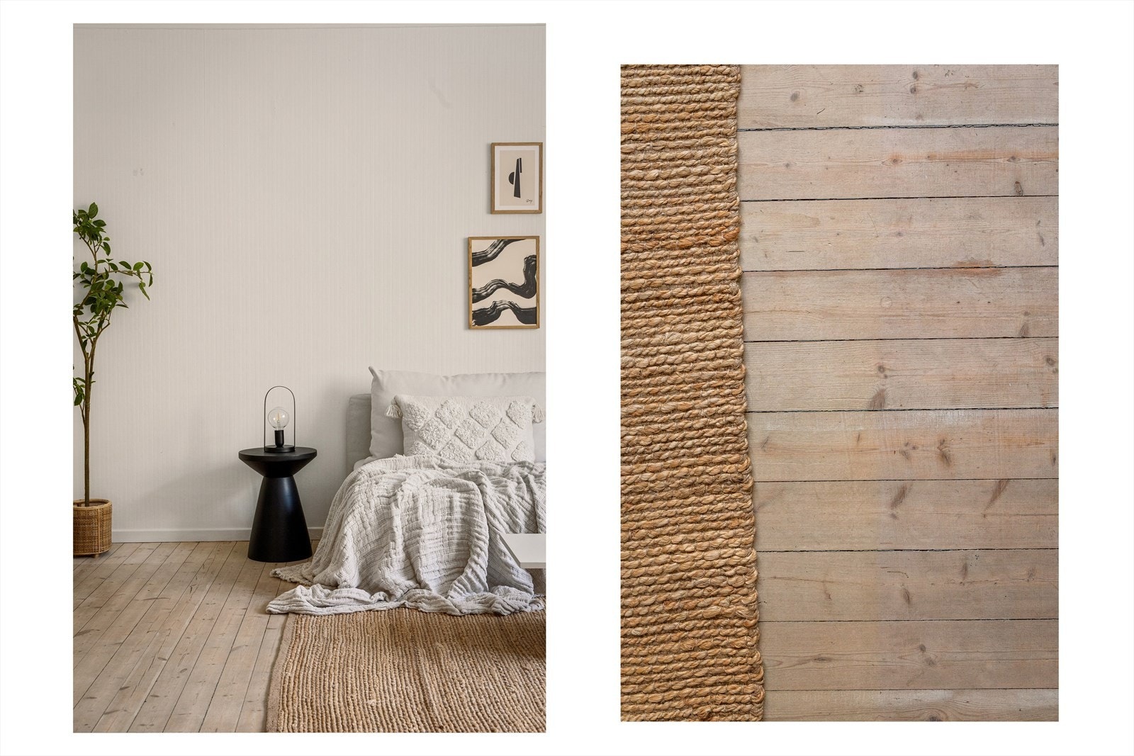 Leiligheten har også originale tregulv som ble slip i 2020. Galleribilde