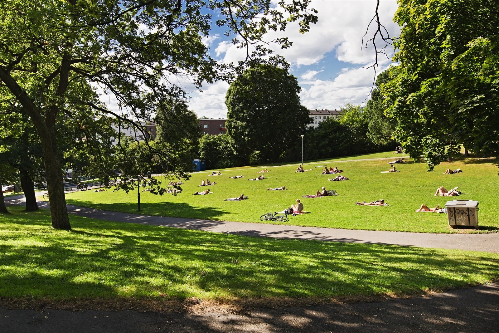 Både Bjølsenparken og Myreløkka er perfekte for piknik eller avslapping med venner. Galleribilde