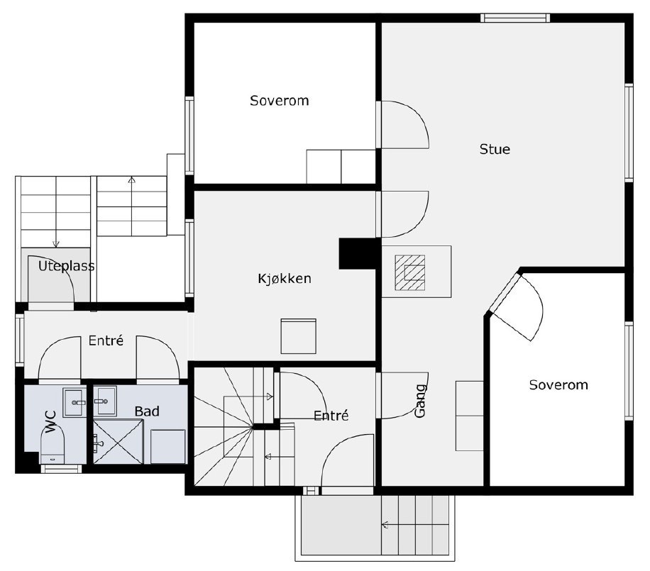 Plantegning Galleribilde