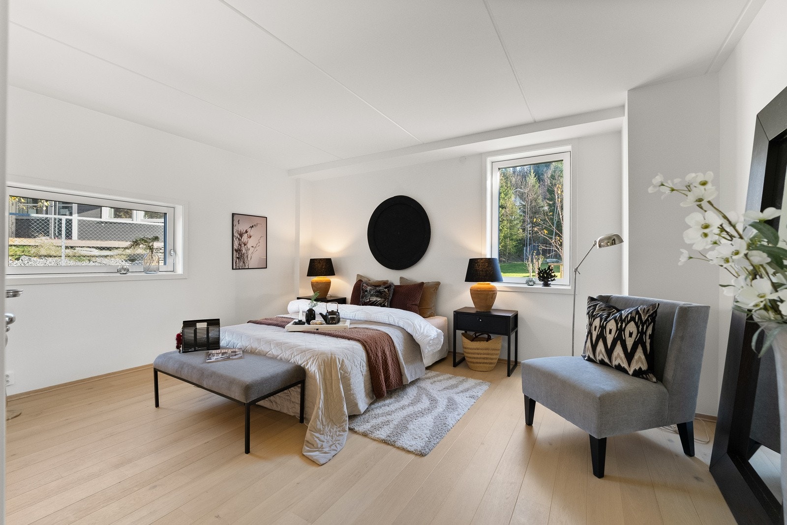 Leiligheten har tre gode soverom. Galleribilde