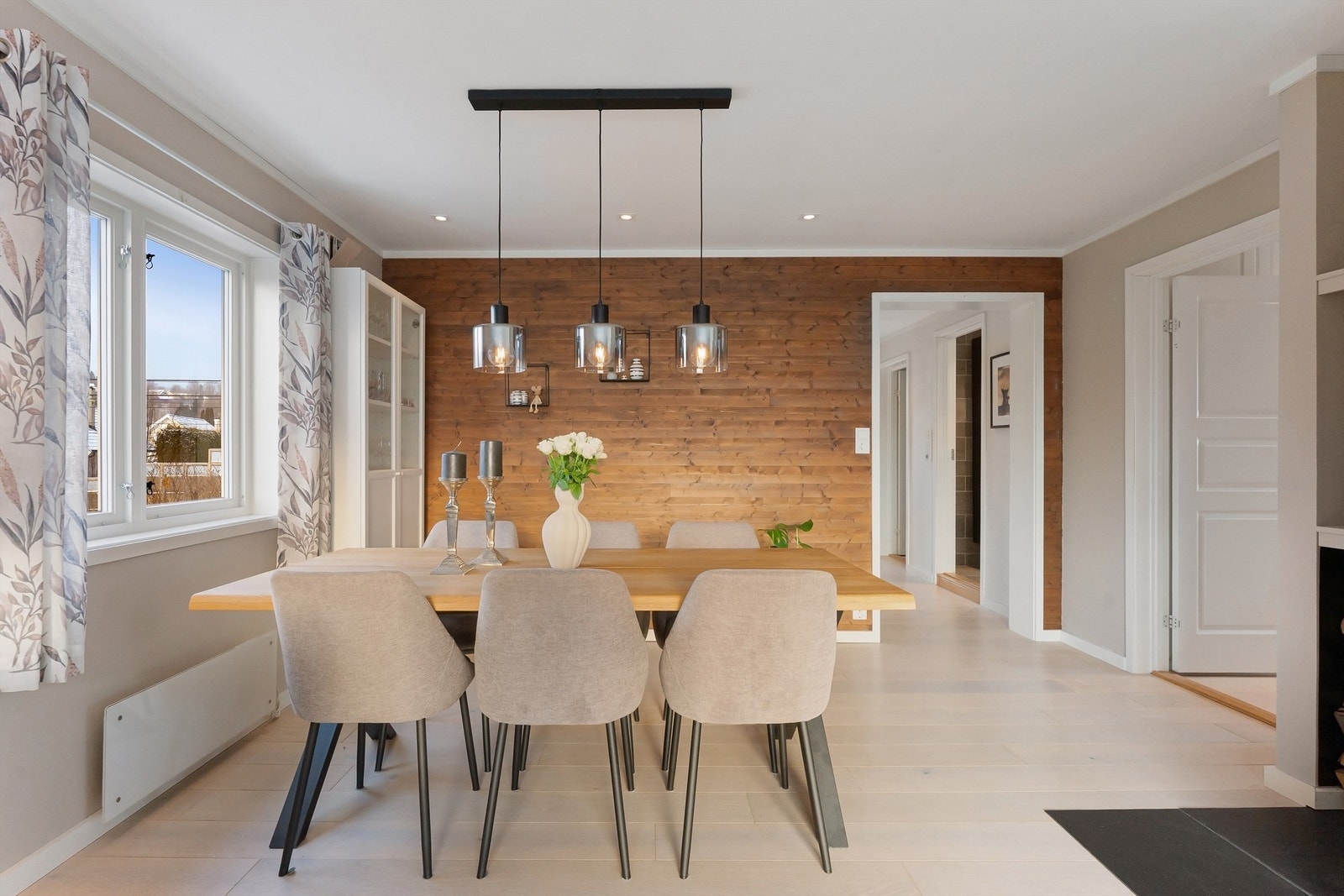 Malte flater på veggene gir et stilrent og moderne uttrykk. Galleribilde