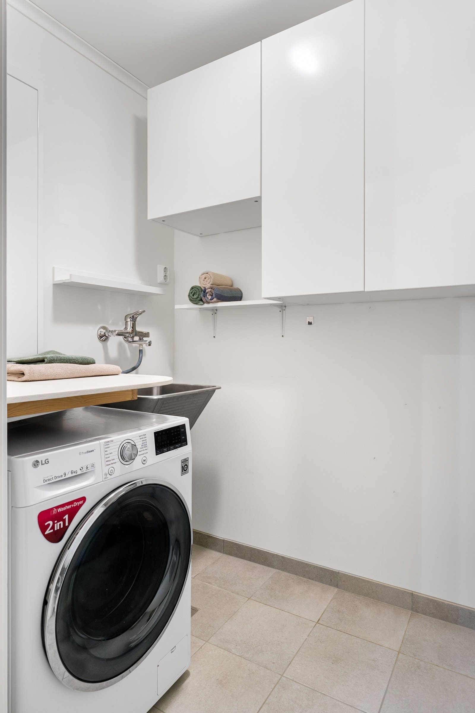 Vaskerommet er opprinnelig godkjent som bodrom, det er dog sendt inn søknad om brukstillatelse, 26.01.26. Galleribilde