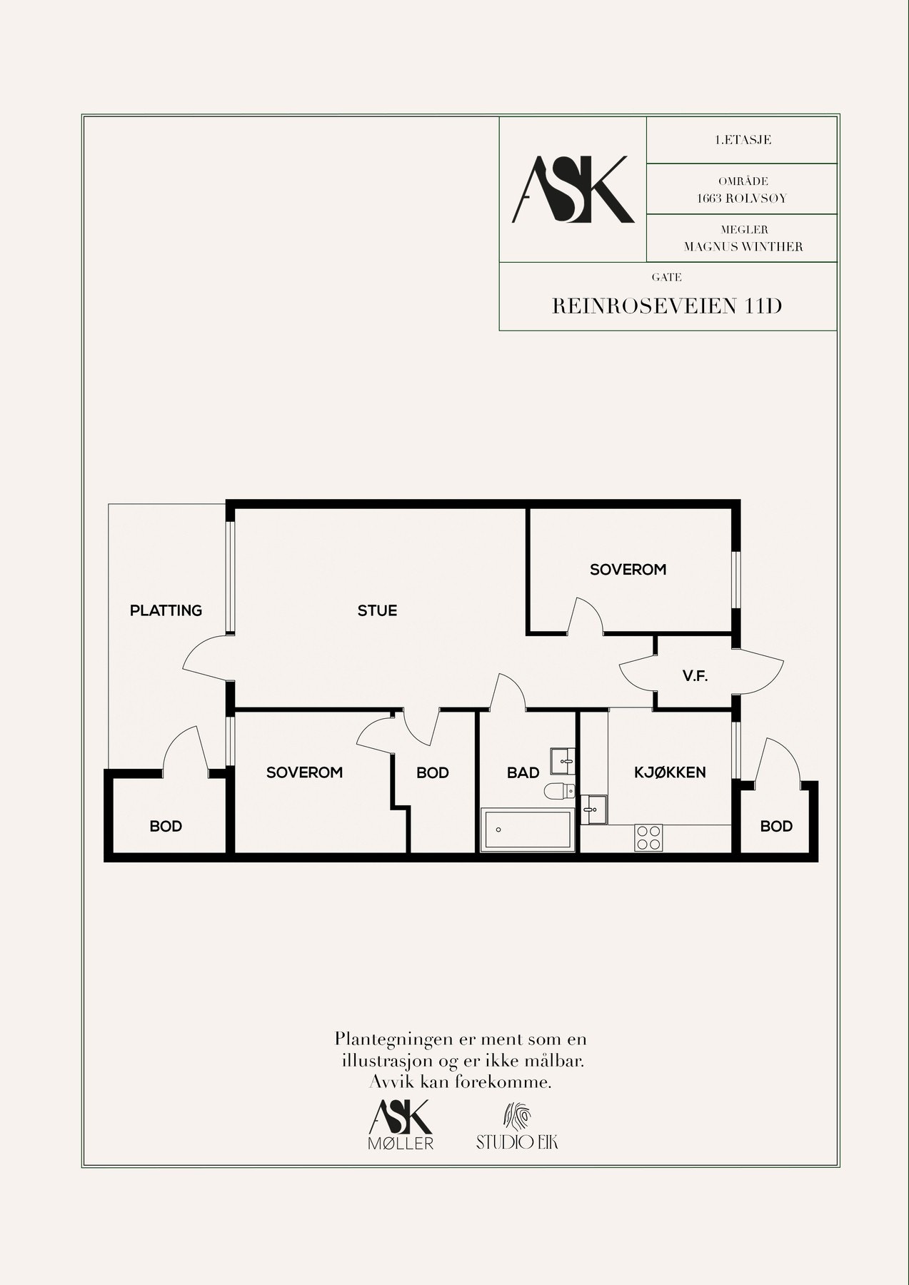 Plantegning Galleribilde