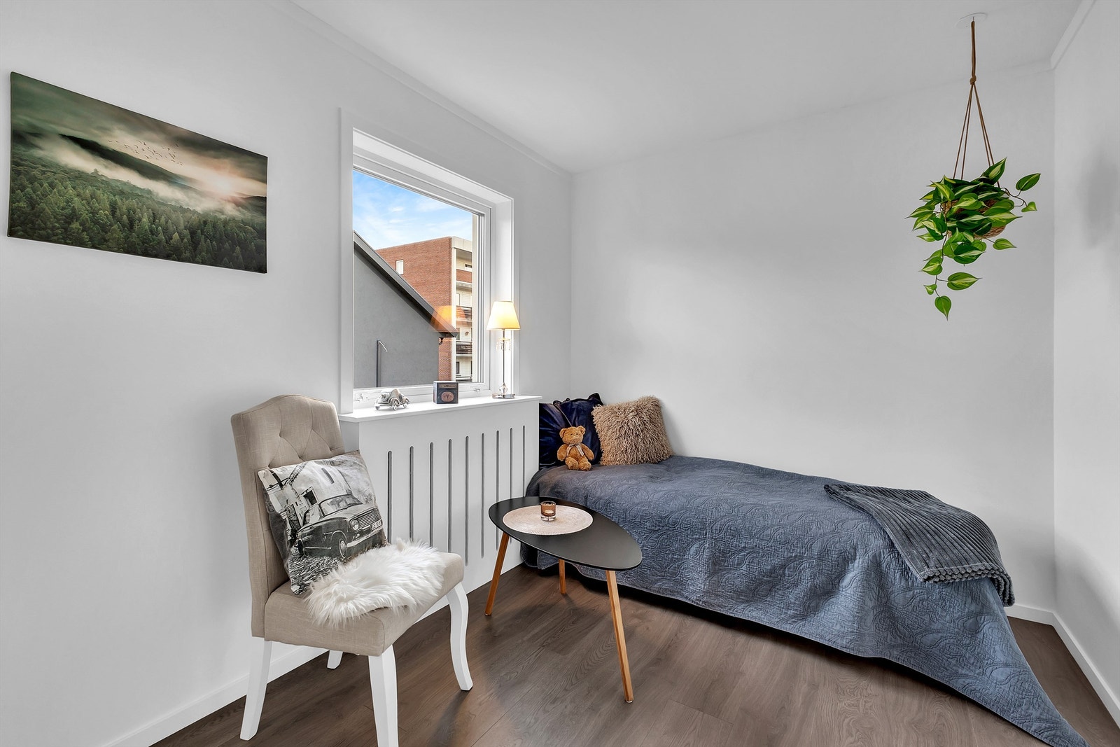 Leilighetens tredje soverom har over 8 kvm. gulvflate. Galleribilde