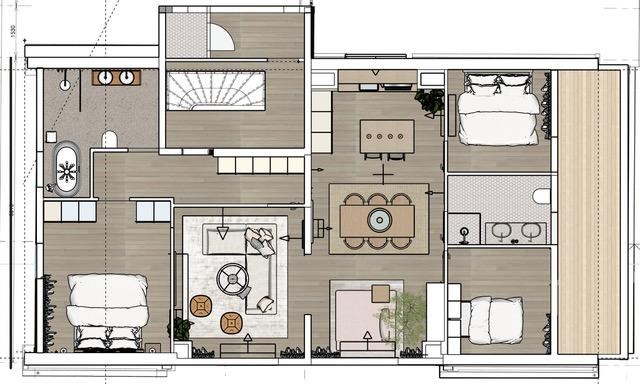 Forslag til planløsning Galleribilde