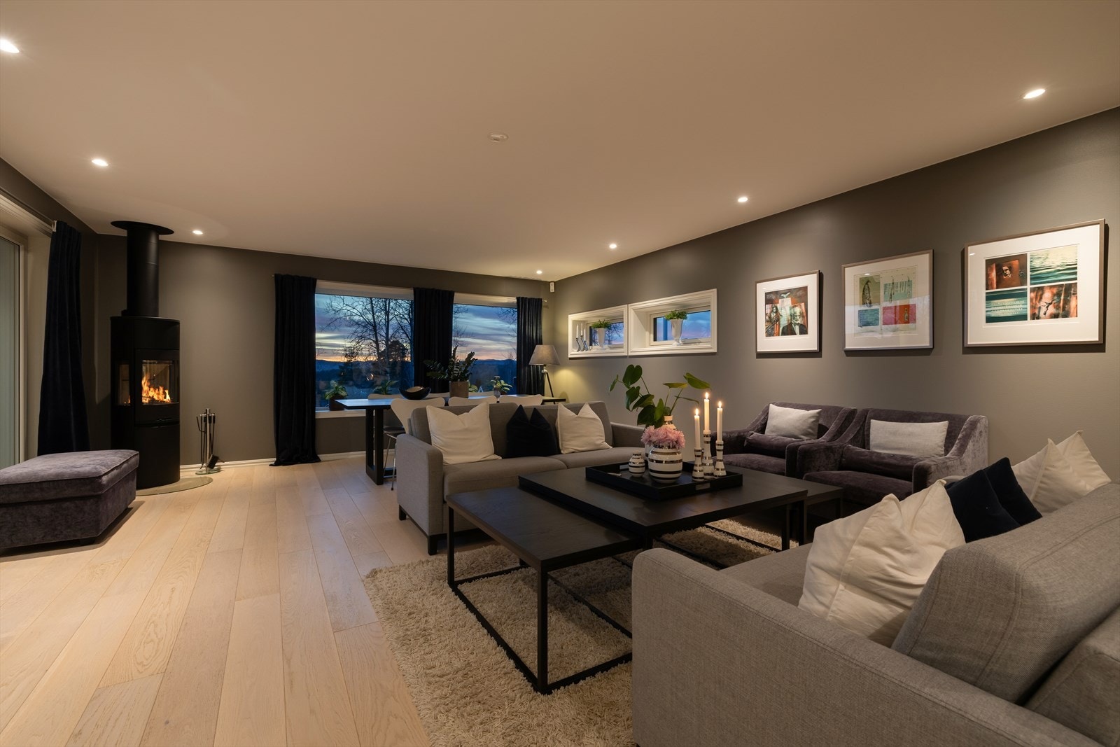 Peisovn gir en trivelig atmosfære på kjølige dager. Galleribilde