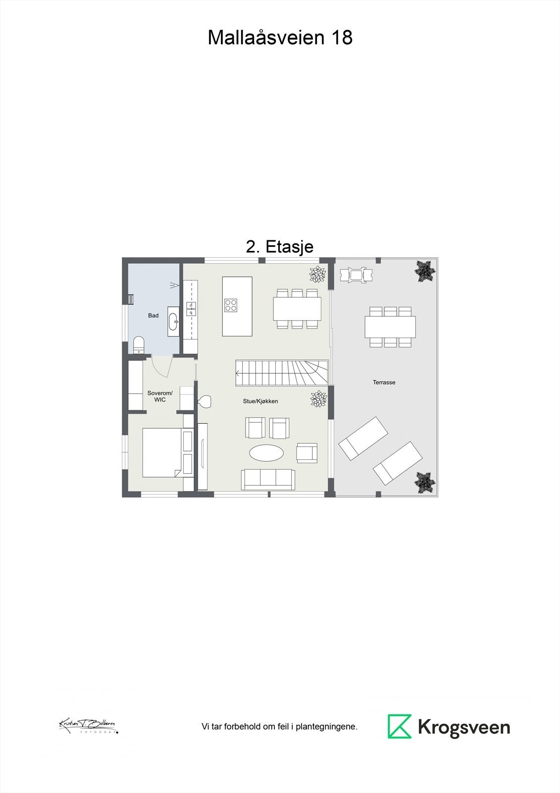 Plantegning 2.etg Galleribilde