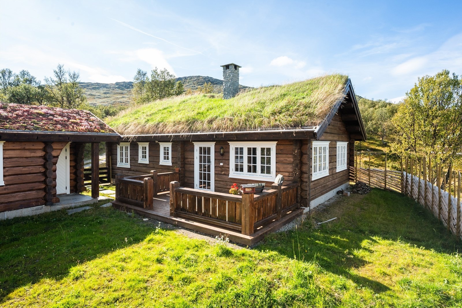 Eiendommen er bebygget med hytte og anneks. Galleribilde