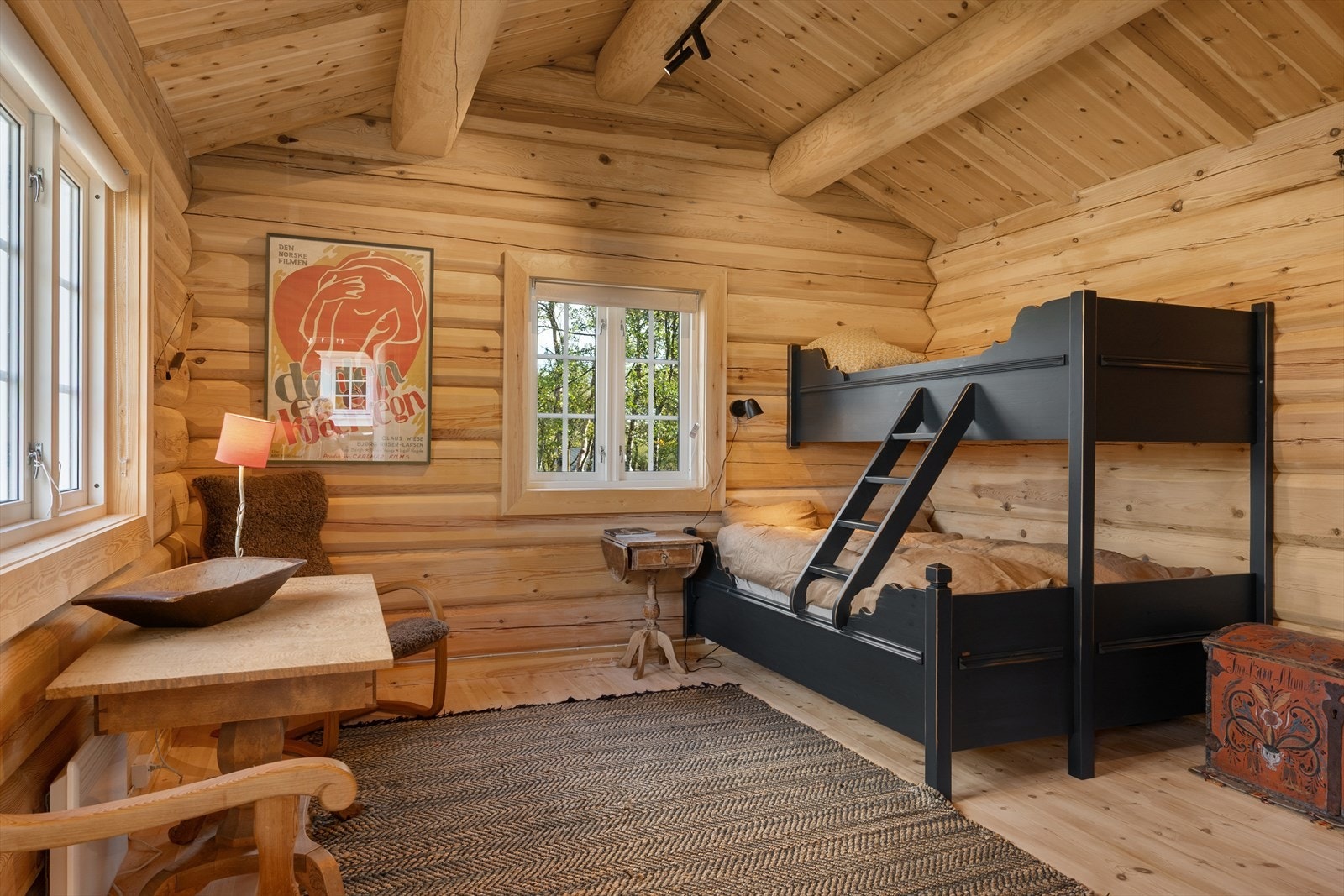 Her er det innredet med ekstra soveplasser. Det er også en bod i annekset. Galleribilde