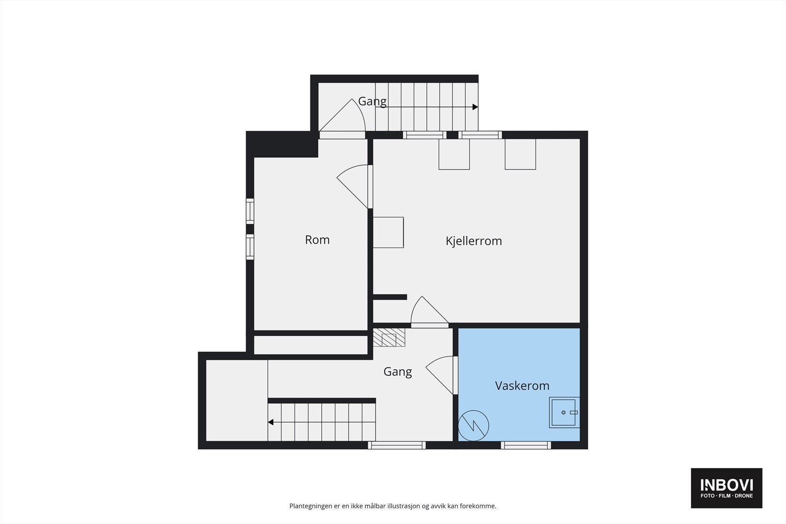 Plantegning kjeller Galleribilde