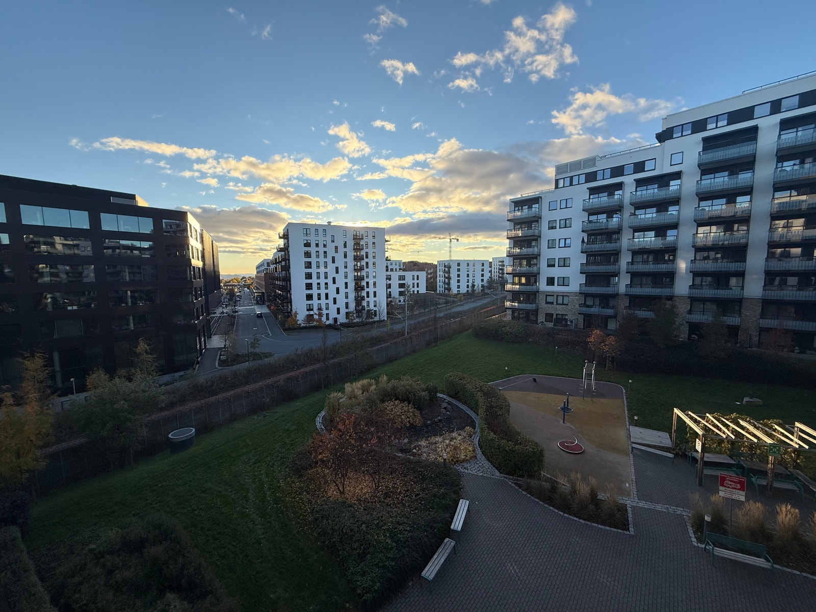 Utsikt fra balkong. Galleribilde