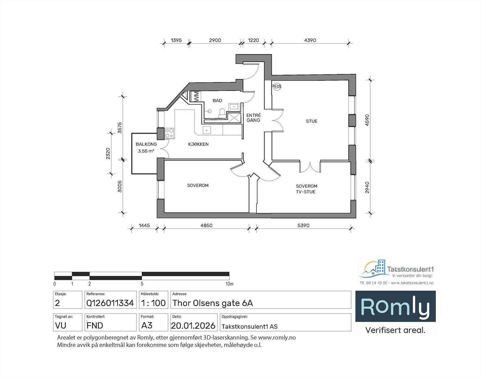 Plantegning Galleribilde