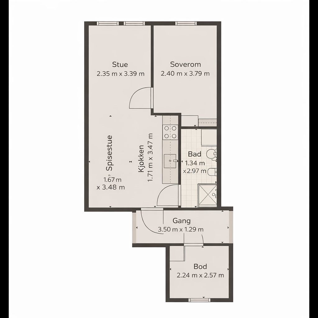 Plantegning Galleribilde