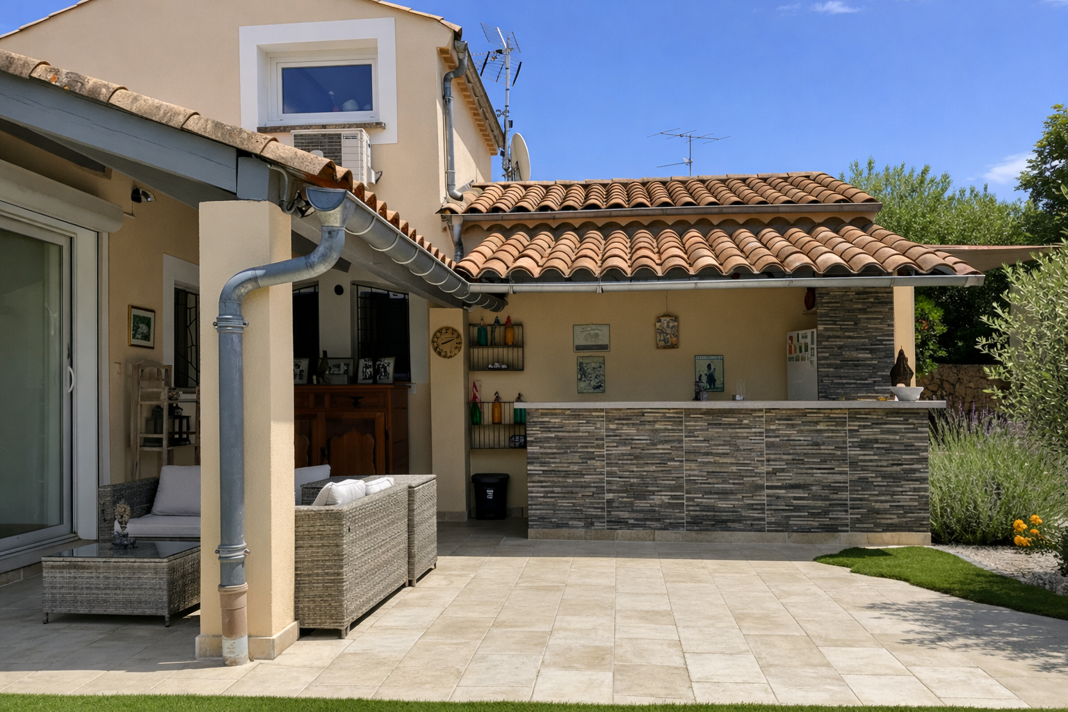 Utekjøkken og terrasse Galleribilde