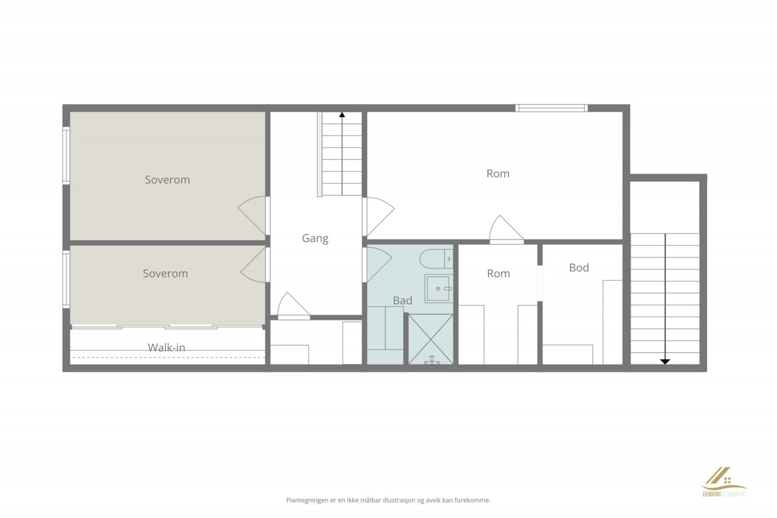 Plantegning underetasje. Galleribilde