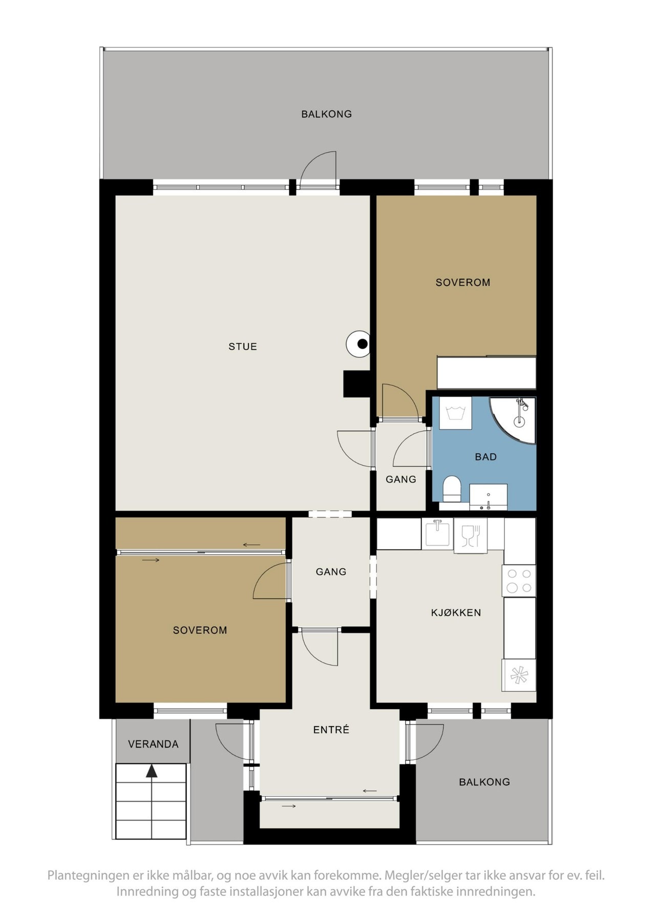 Planskisse Galleribilde