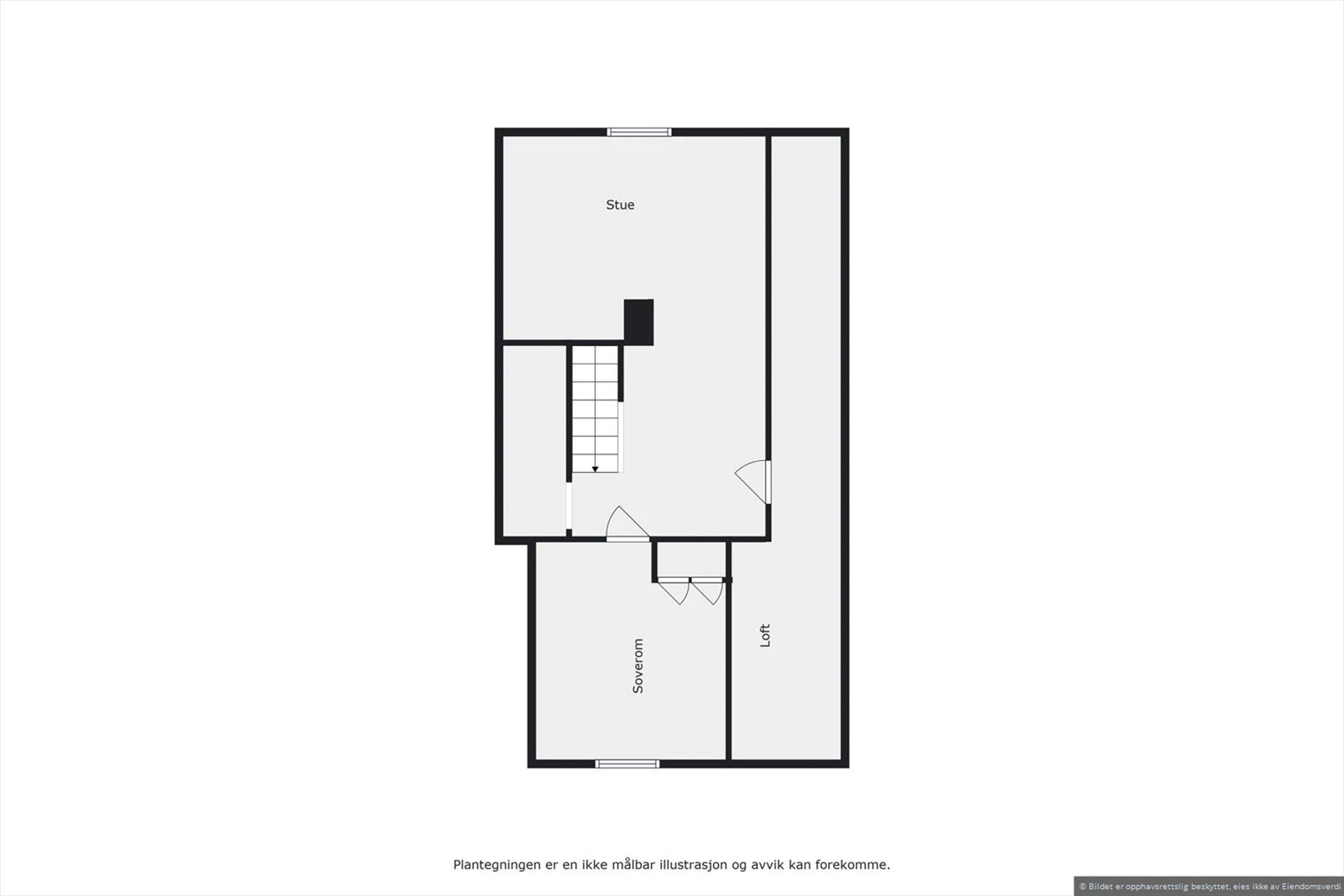Veiledende skisse av loft. Galleribilde