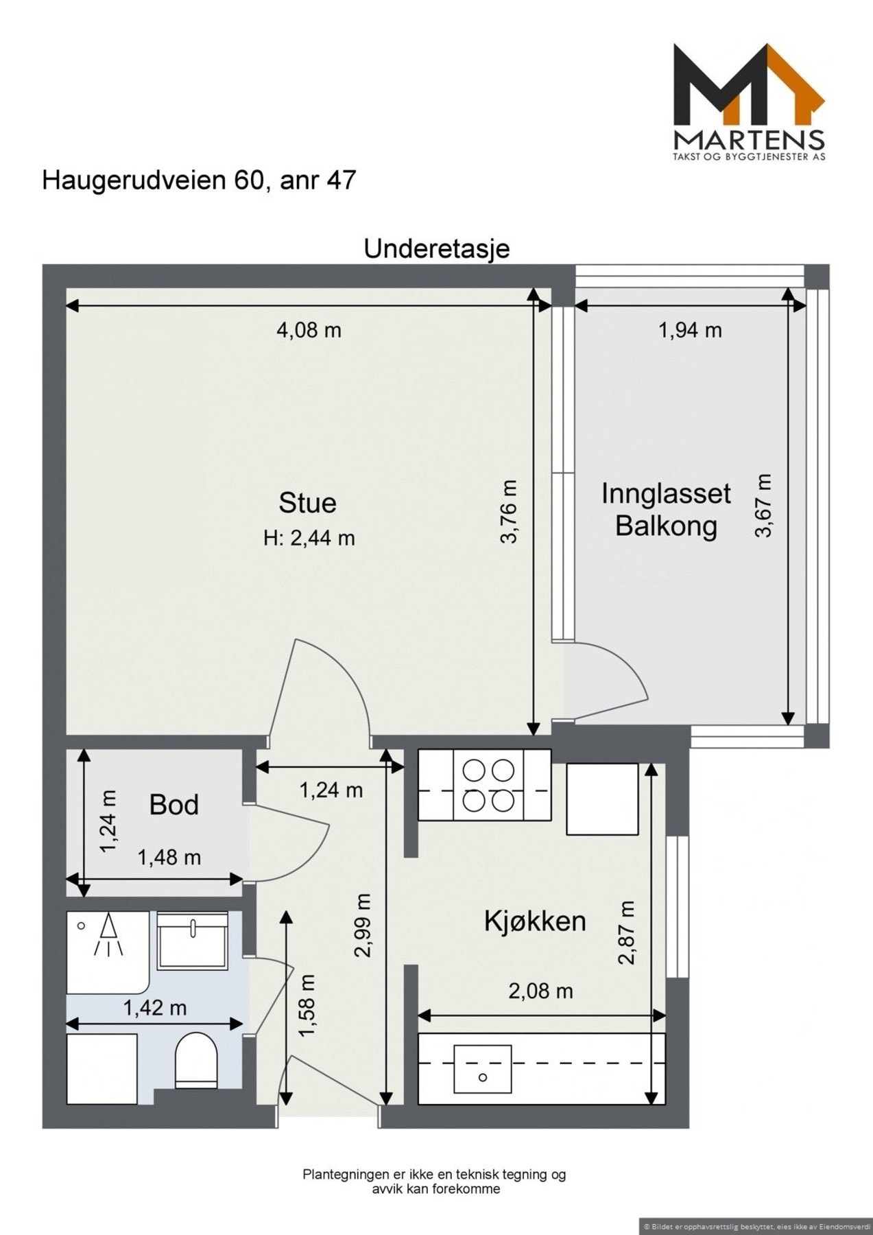 Alternativ plantegning. Galleribilde