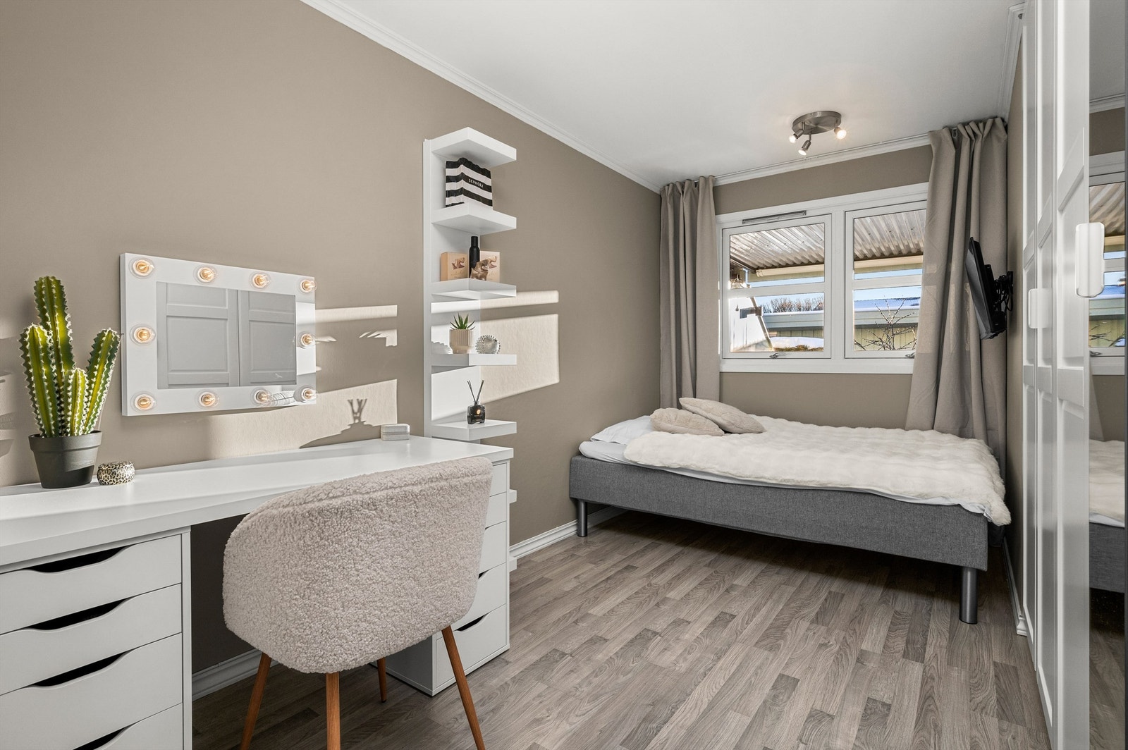 Soverom 3 er på 10,9 kvm. Galleribilde