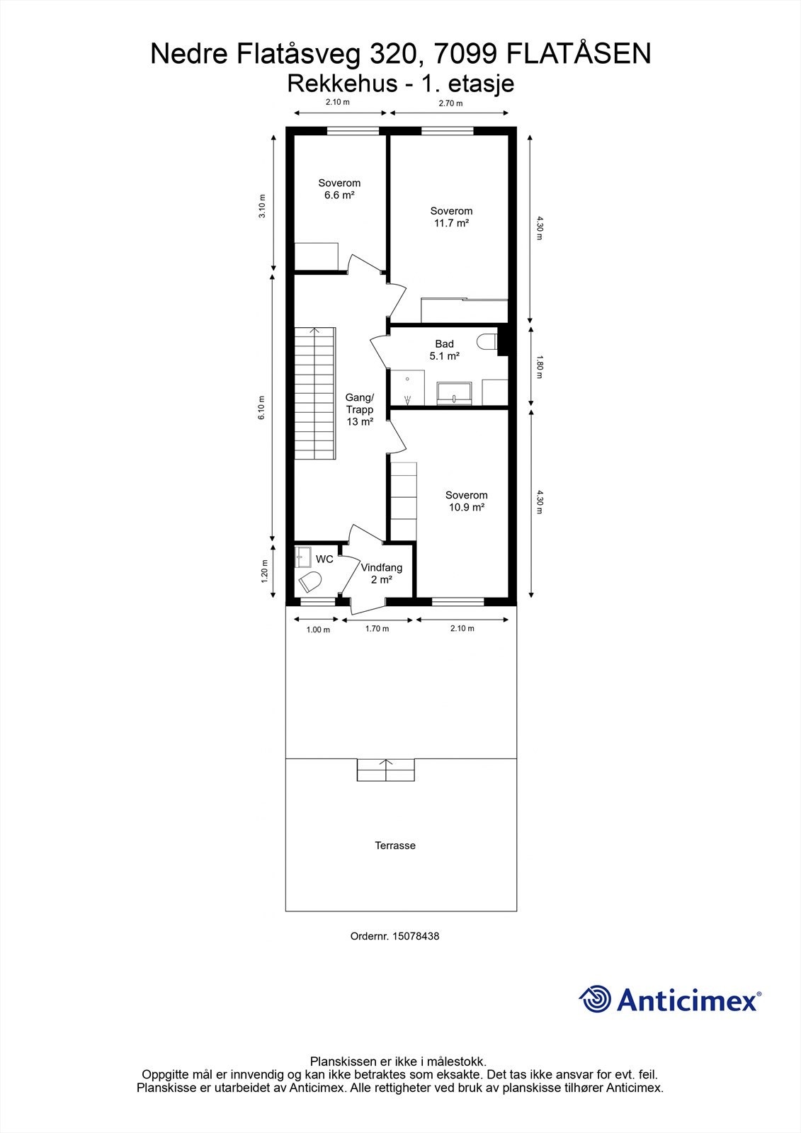 Planskisse 1. etasje. Galleribilde