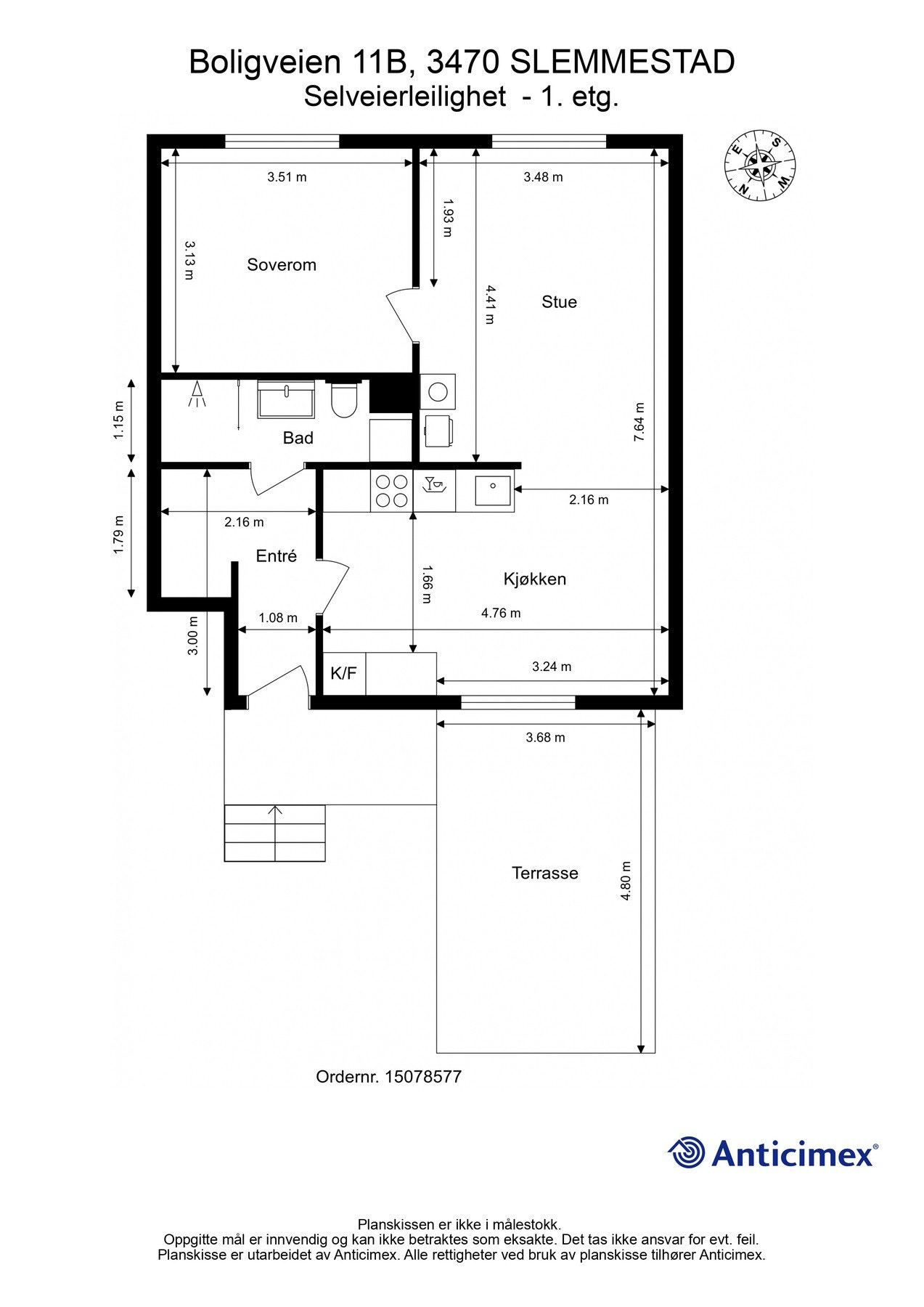 Leilighetens planløsning Galleribilde