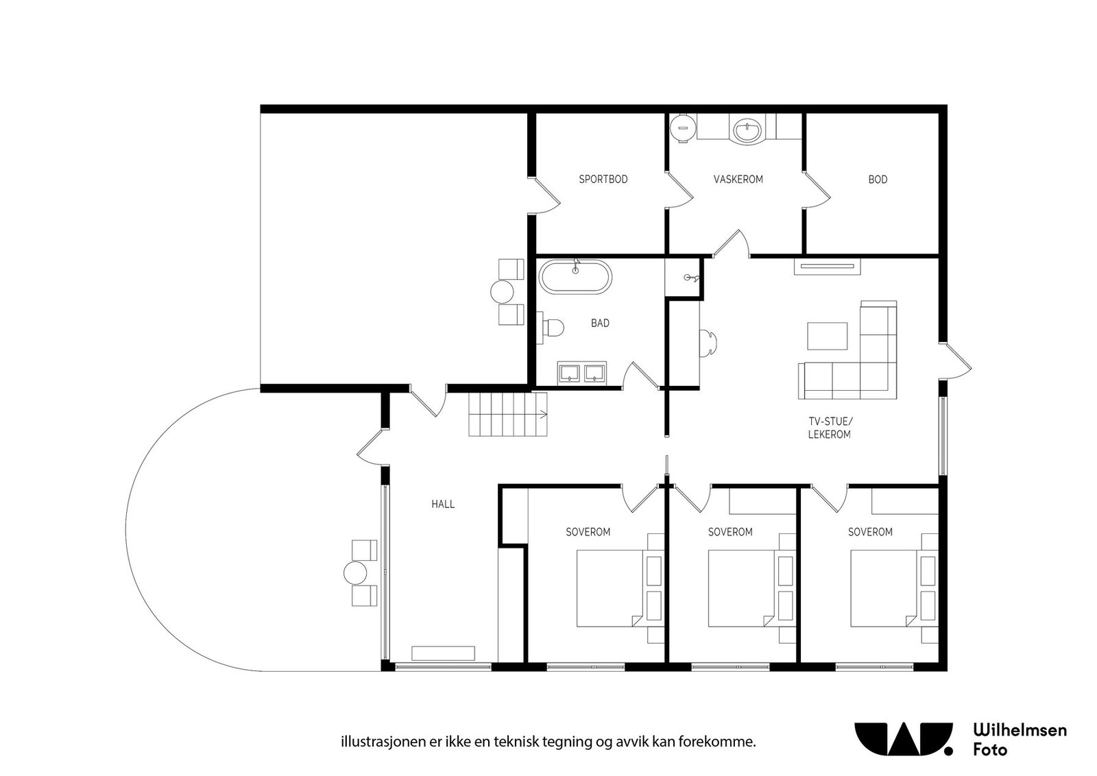 - Planløsning 1.etasje - Galleribilde