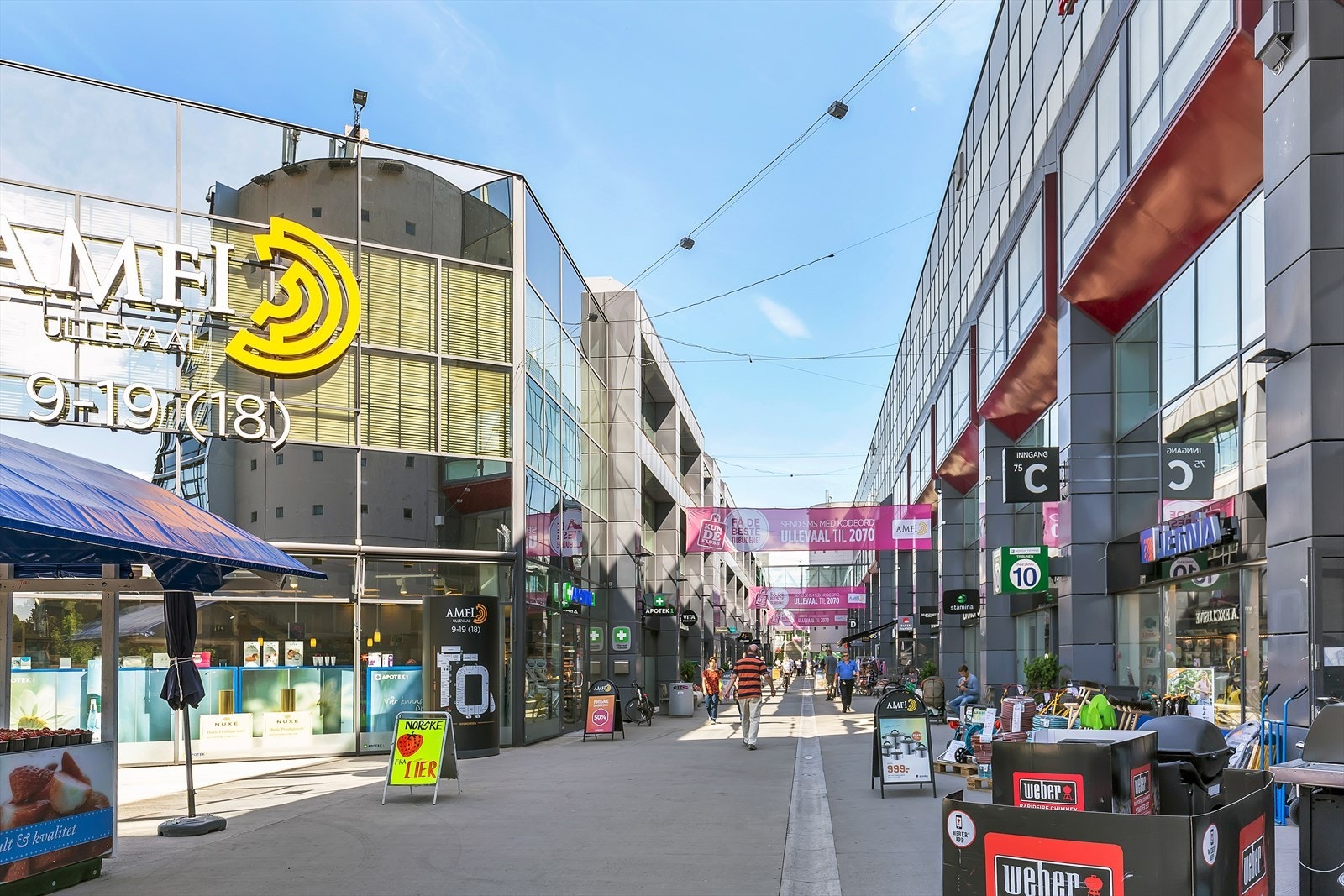 Ullevål Stadion med post, bank, vinmonopol, matbutikker og andre servicetilbud er like i nærheten. Galleribilde
