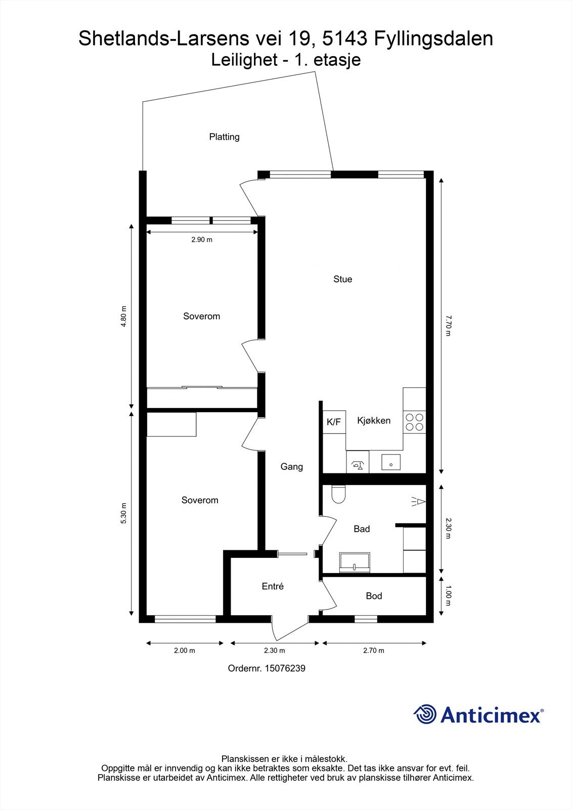 Plantegning Galleribilde