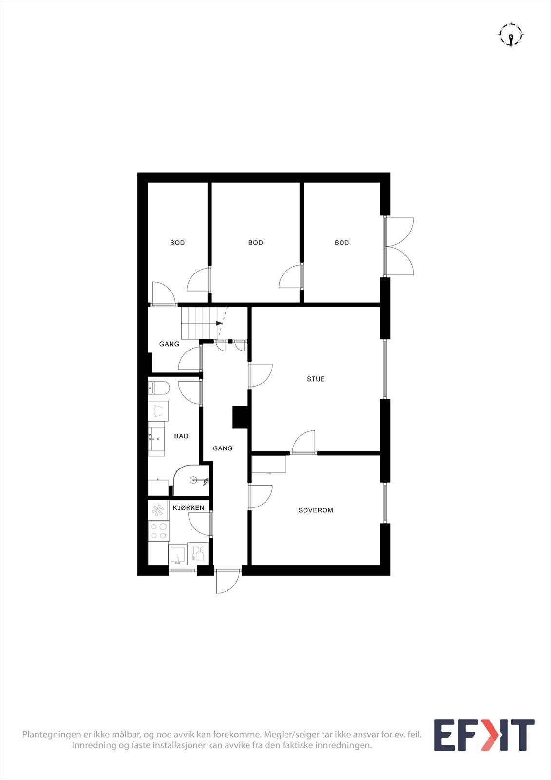 Plantegning underetasje Galleribilde