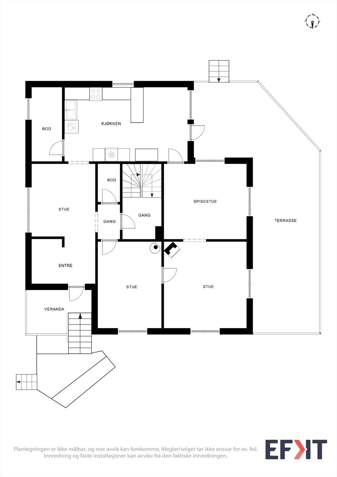 Plantegning hovedetasje Galleribilde