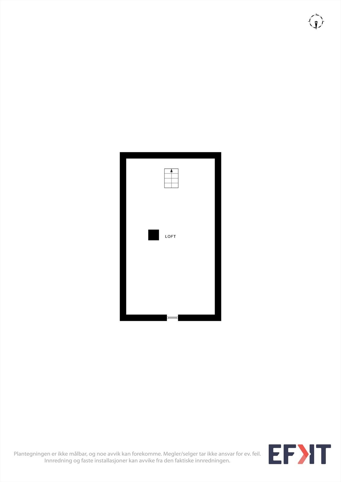 Plantegning loft Galleribilde